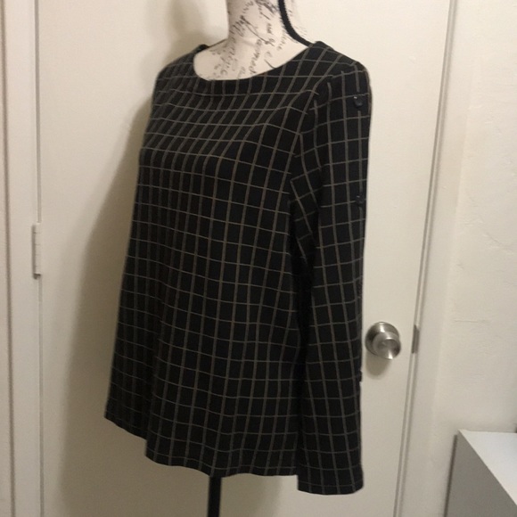 J-Jill PONTE Long Sleeve withe Buttons Size L/P - Picture 2 of 12